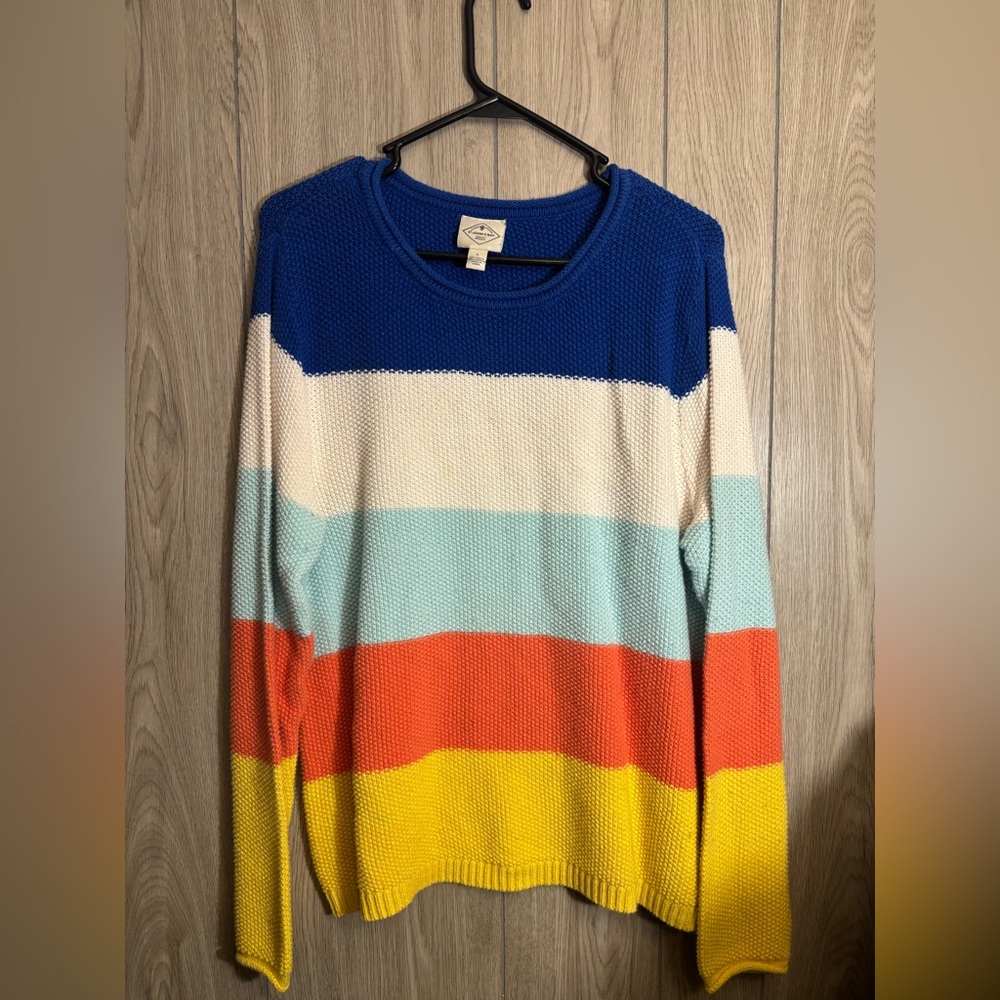 St. John's Bay Multicolor Striped Sweater